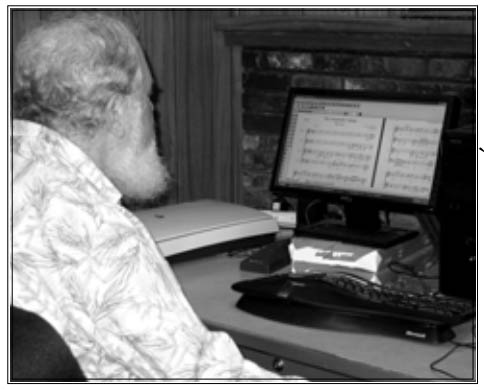 Hoffman at his computer